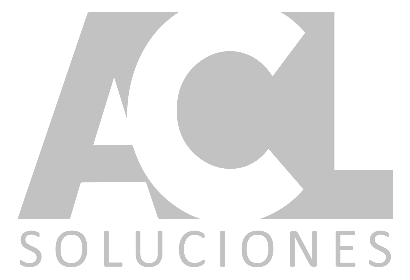 Logo gris de ACL Soluciones